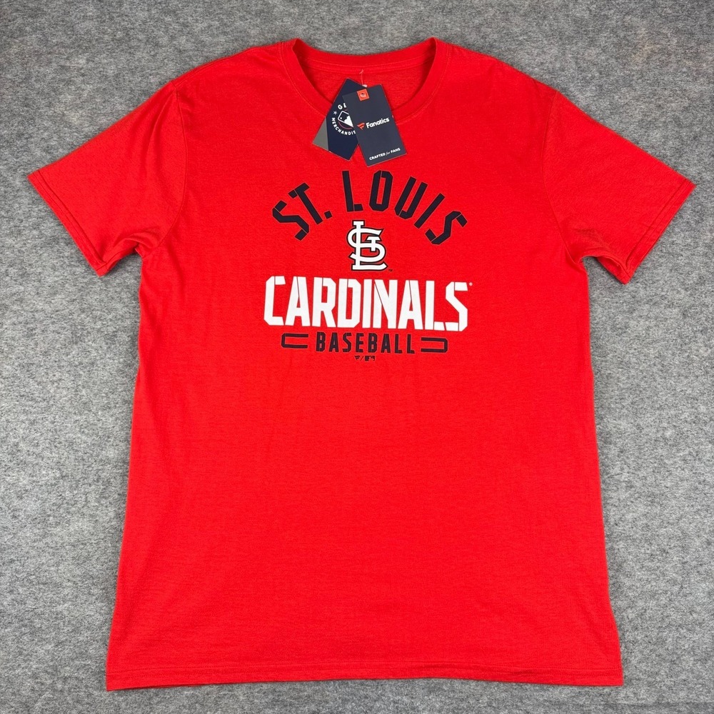 Fanatics St. Louis Cardinals Baseball T-Shirt Red Mens‎ Large L